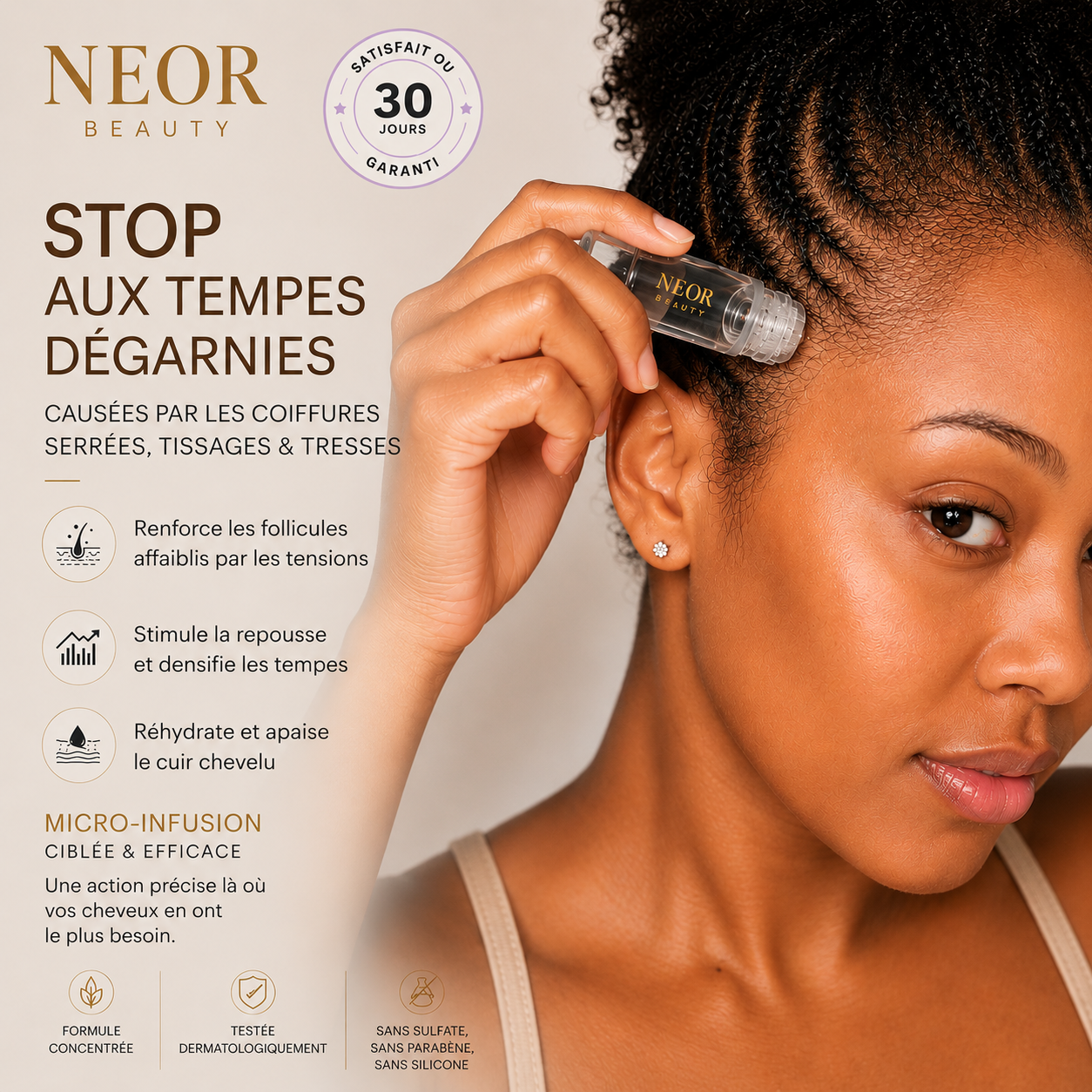 NEOR Micro-infusion Capillaire – Premier soin expert adapté au cheveux texturés