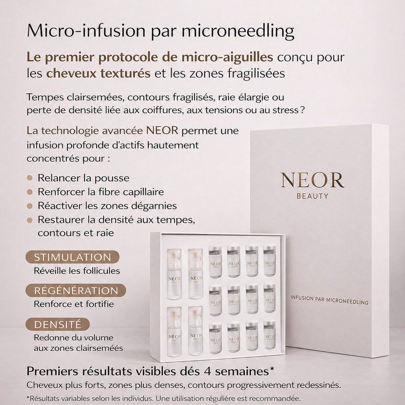 NEOR Micro-infusion Capillaire – Premier soin expert adapté au cheveux texturés